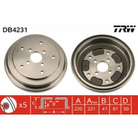 DB4231 TRW Гальмівний барабан