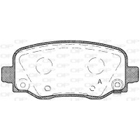 BPA1578.04 OPEN PARTS Комплект гальмівних колодок дисковий гальм