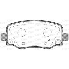 BPA1578.04 OPEN PARTS Комплект гальмівних колодок дисковий гальм