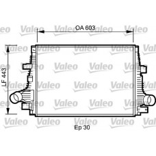 818794 VALEO Интеркулер