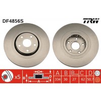 DF4856S TRW Гальмівний диск