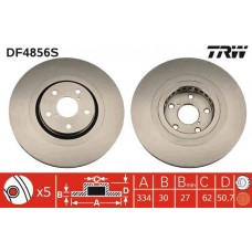 DF4856S TRW Гальмівний диск