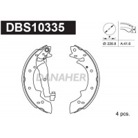 DBS10335 DANAHER Комплект гальмівних колодок