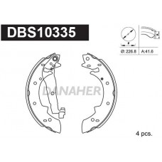 DBS10335 DANAHER Комплект гальмівних колодок