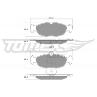TX 10-49 TOMEX Brakes КомплеК т гальмівних колодок, дискове гальмо