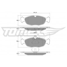 TX 10-49 TOMEX Brakes КомплеК т гальмівних колодок, дискове гальмо