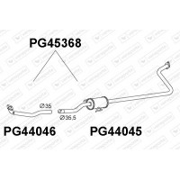 PG45368 VENEPORTE Предглушник вихлопних газів