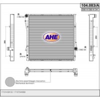 104.083/A AHE Радіатор охолодження двигуна