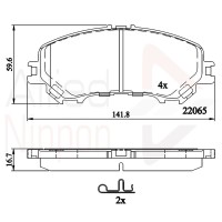 ADB32304 COMLINE Комплект гальмівних колодок дисковий гальм