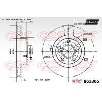 863305 MAXTECH Гальмівний диск