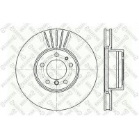 6020-1532V-SX STELLOX Гальмівний диск