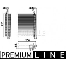 AE 84 000P MAHLE Випарник кондиціонера