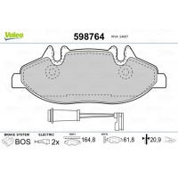 598764 VALEO Комплект гальмівних колодок дисковий гальм