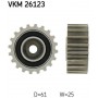 VKM 26123 SKF Паразитный / Ведущий ролик, Зубчастий ремінь