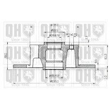 BDC1034 QUINTON HAZELL Гальмівний диск