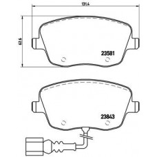 P 85 077 BREMBO Комплект гальмівних колодок дисковий гальм