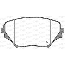 BPA0813.00 OPEN PARTS Комплект гальмівних колодок дисковий гальм