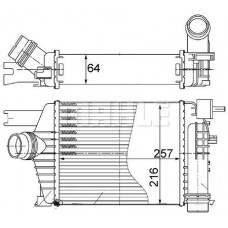 CI 498 000S MAHLE Интеркулер