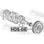 HDS-GE FEBEST Ремінний шків колінчастий вал