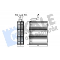 350045 KALE OTO RADYATÖR Випарник кондиціонера
