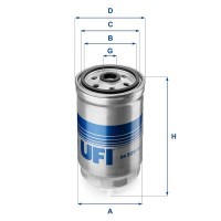 24.529.00 UFI Паливний фільтр