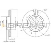 CD6264V BREMSI Гальмівний диск