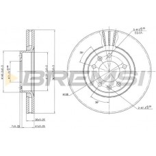CD6264V BREMSI Гальмівний диск