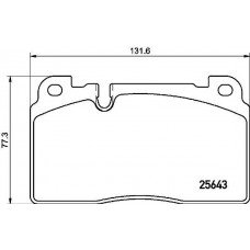 P 85 133 BREMBO Комплект гальмівних колодок дисковий гальм