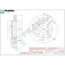 V616 PILENGA Гальмівний диск