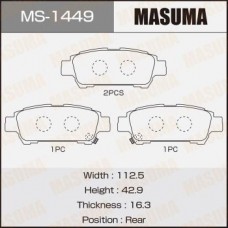 MS-1449 MASUMA Комплект гальмівних колодок