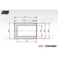 72944003 MAXTECH Поршень корпус скоби гальма
