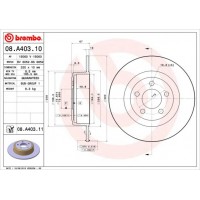 08.A403.11 BREMBO Гальмівний диск