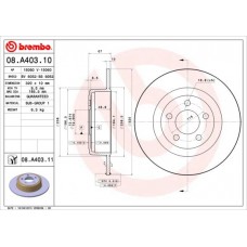 08.A403.11 BREMBO Гальмівний диск