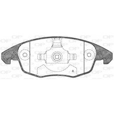 BPA1248.00 OPEN PARTS Комплект гальмівних колодок дисковий гальм