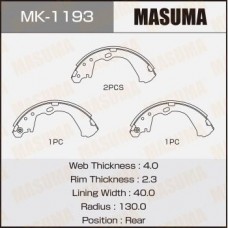 MK-1193 MASUMA Комплект гальмівних колодок