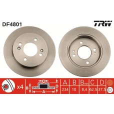 DF4801 TRW Гальмівний диск