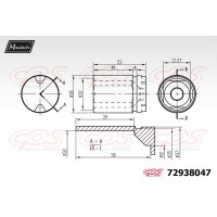 72938047 MAXTECH Поршень корпус скоби гальма