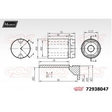 72938047 MAXTECH Поршень корпус скоби гальма