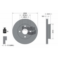 BDS1982 BENDIX Braking Гальмівний диск