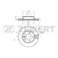 BS-6026 ZEKKERT Гальмівний диск