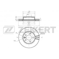 BS-6026 ZEKKERT Гальмівний диск