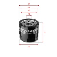 S 3616 R SOFIMA Масляний фільтр