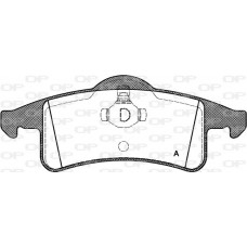 BPA0758.00 OPEN PARTS Комплект гальмівних колодок дисковий гальм