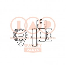 127-16034 IAP QUALITY PARTS Натяжний ролик ремінь ГРМ