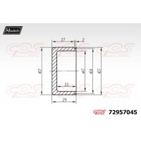 72957045 MAXTECH Поршень корпус скоби гальма