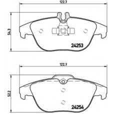 P 50 068X BREMBO Комплект гальмівних колодок дисковий гальм