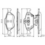 0 986 495 093 BOSCH Комплект гальмівних колодок дисковий гальм