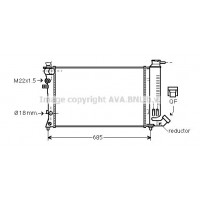 PEA2140 AVA QUALITY COOLING Радіатор охолодження двигуна