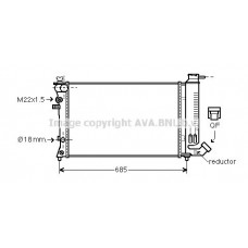 PEA2140 AVA QUALITY COOLING Радіатор охолодження двигуна