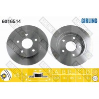 6016514 GIRLING Гальмівний диск